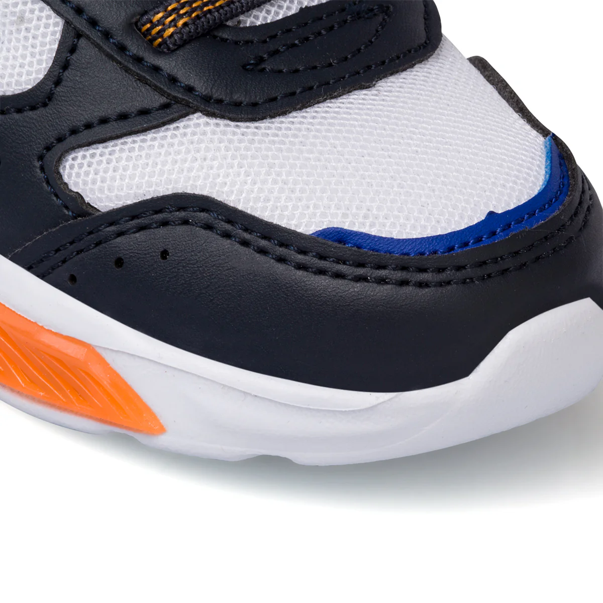 Sneakers primi passi bianche e blu da bambino con luci nella suola Champion Wave PS - Image 5