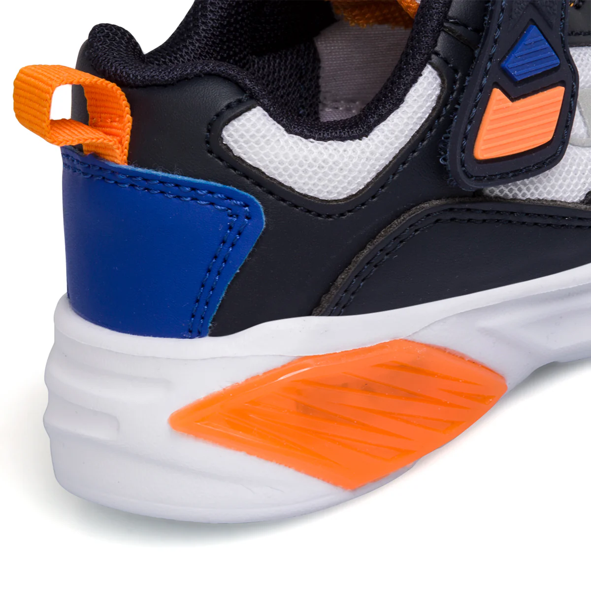 Sneakers primi passi bianche e blu da bambino con luci nella suola Champion Wave PS - Image 7