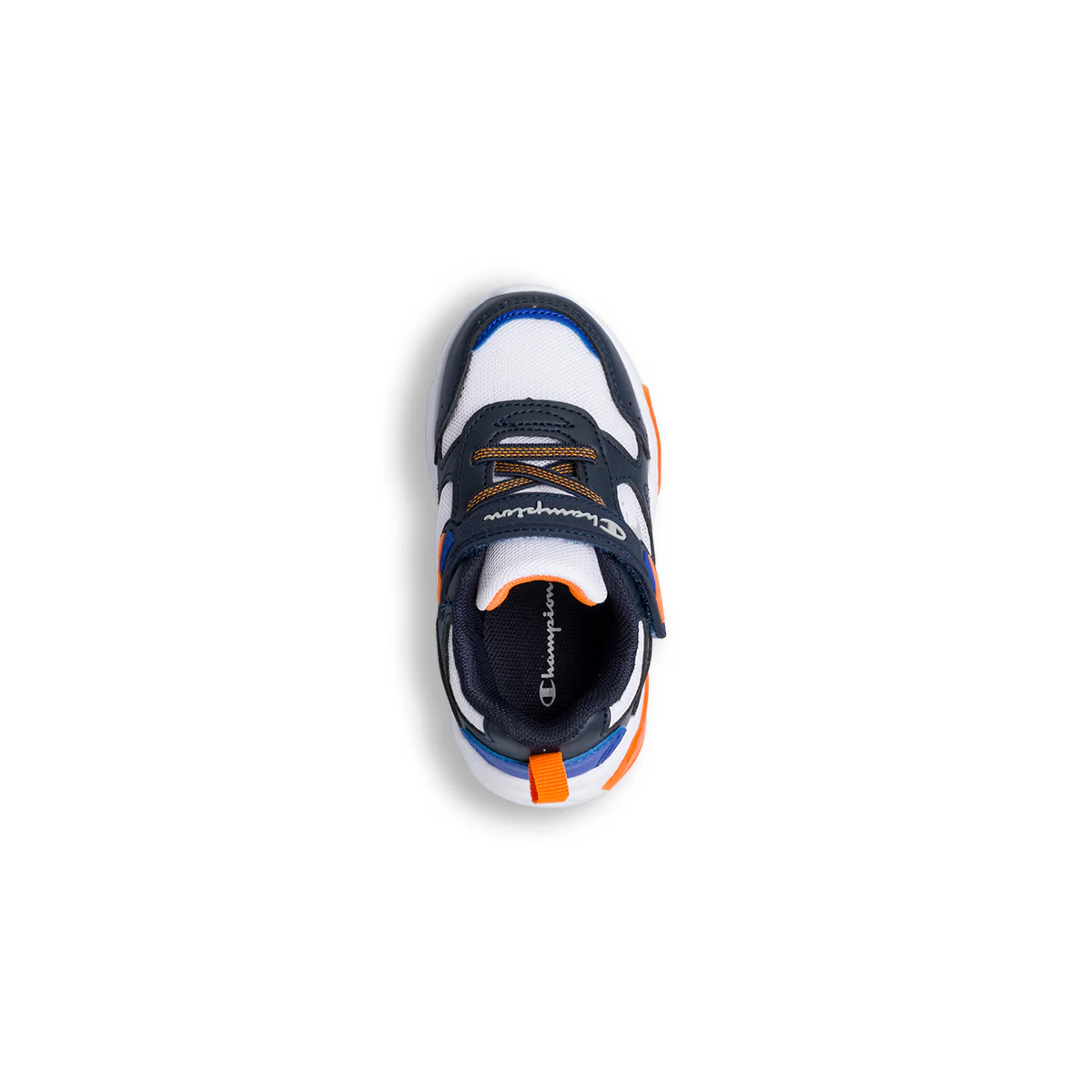 Sneakers primi passi bianche e blu da bambino con luci nella suola Champion Wave PS - Image 8