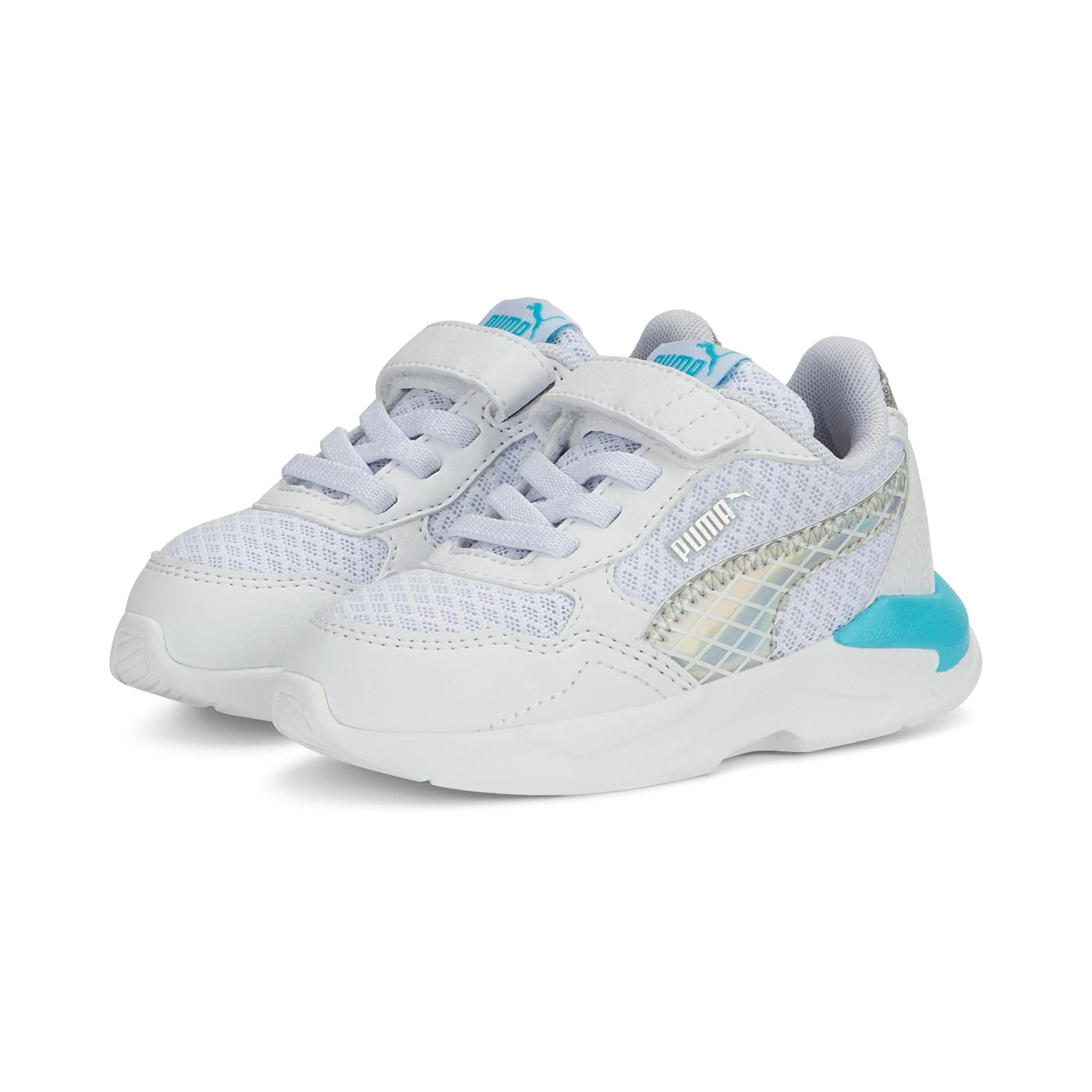 Sneakers primi passi bianche e grigie da bambina Puma X-Ray Speed Lite Mermaid AC Inf
