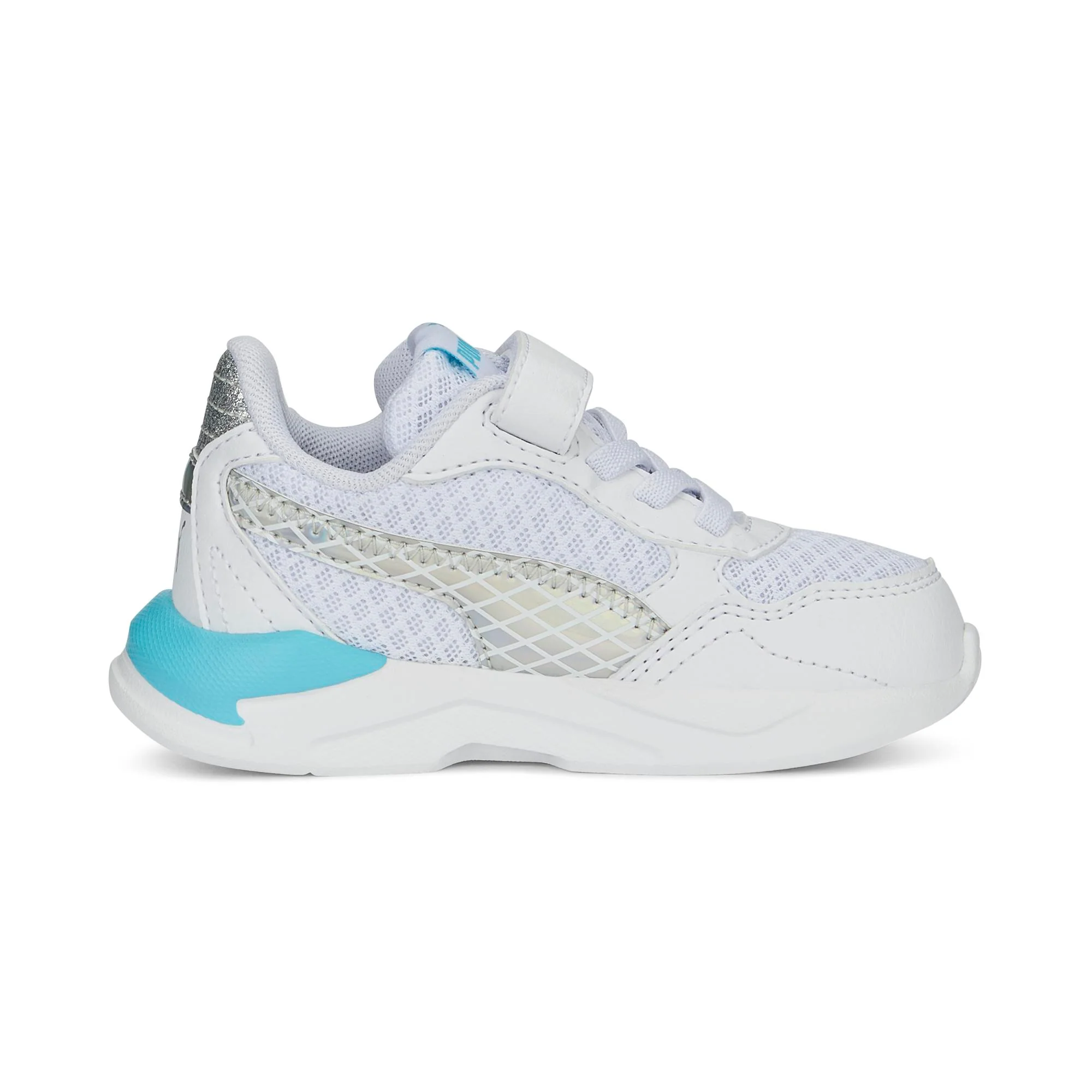 Sneakers primi passi bianche e grigie da bambina Puma X-Ray Speed Lite Mermaid AC Inf - Image 4