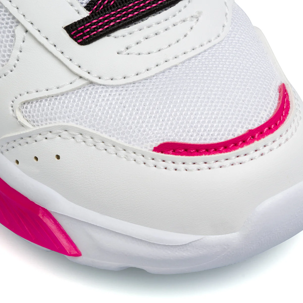 Sneakers primi passi bianche e nere da bambina con luci nella suola Champion Wave B TD - Image 5