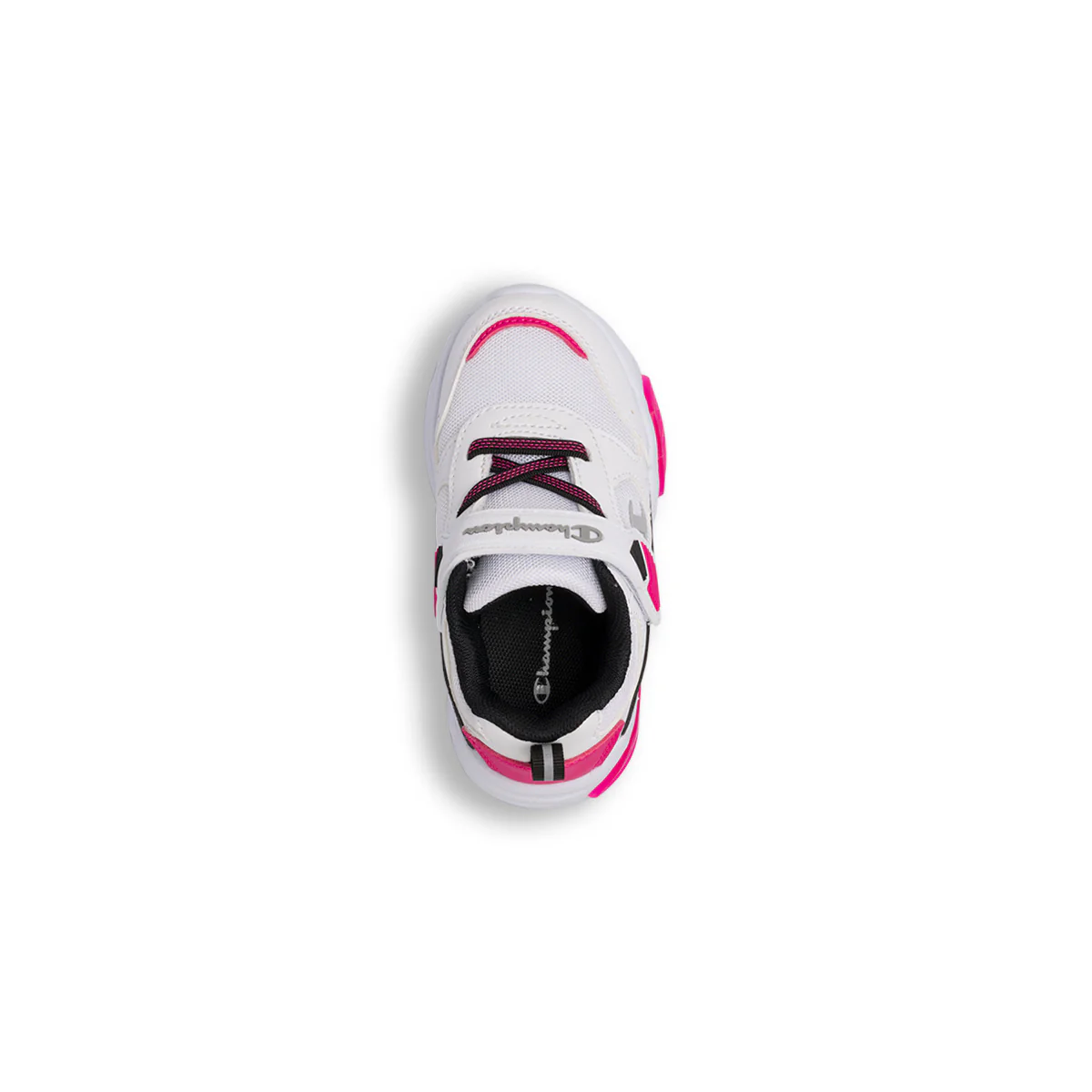 Sneakers primi passi bianche e nere da bambina con luci nella suola Champion Wave B TD - Image 7
