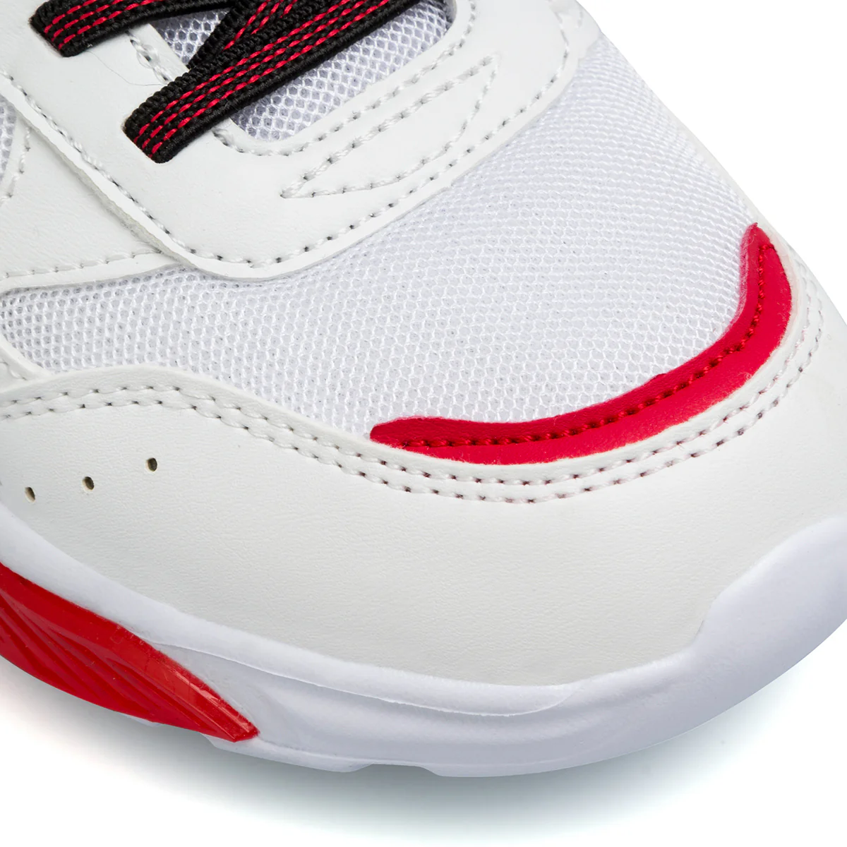 Sneakers bianche e nere da ragazzo con luci nella suola Champion Wave B PS - Image 5