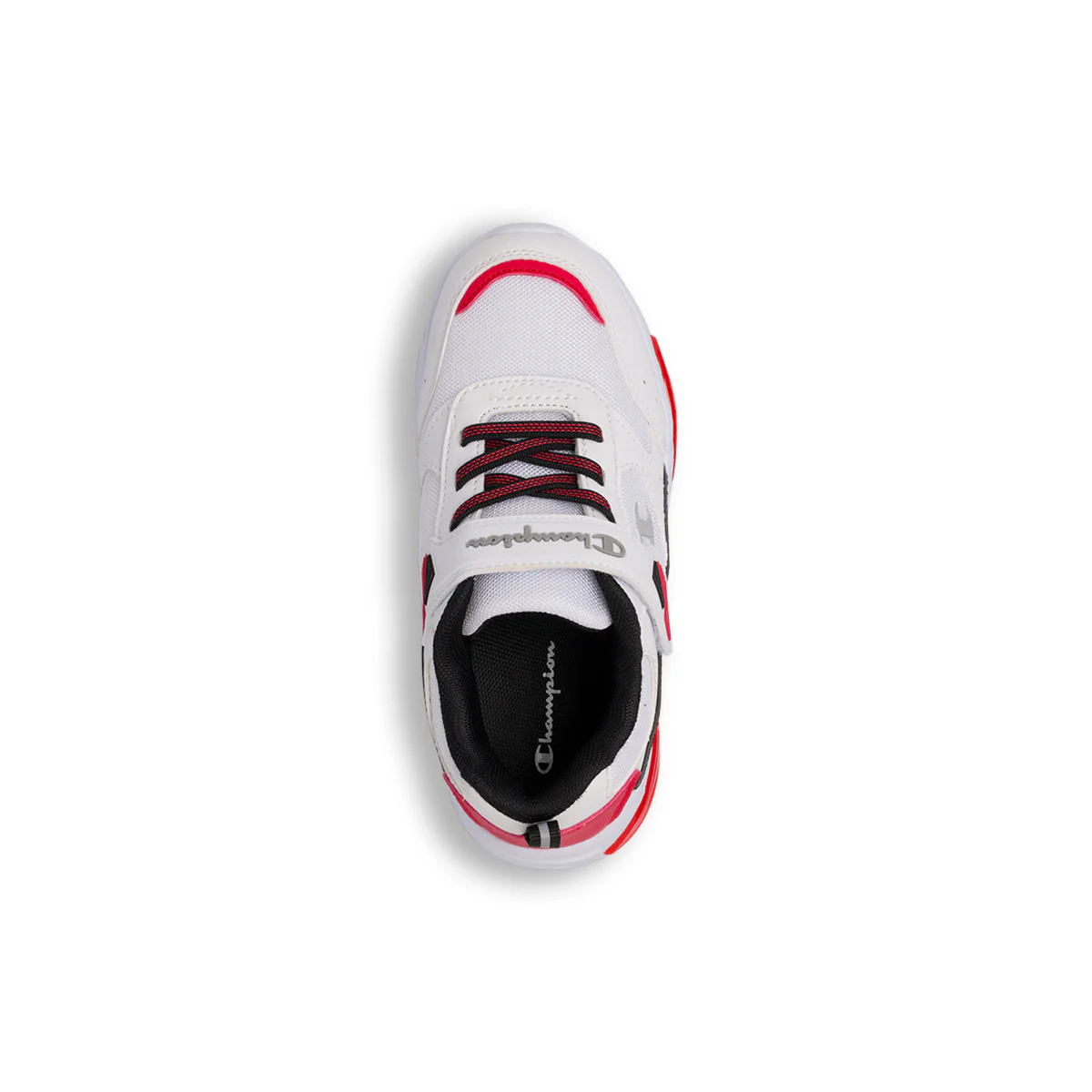 Sneakers bianche e nere da ragazzo con luci nella suola Champion Wave B PS - Image 7