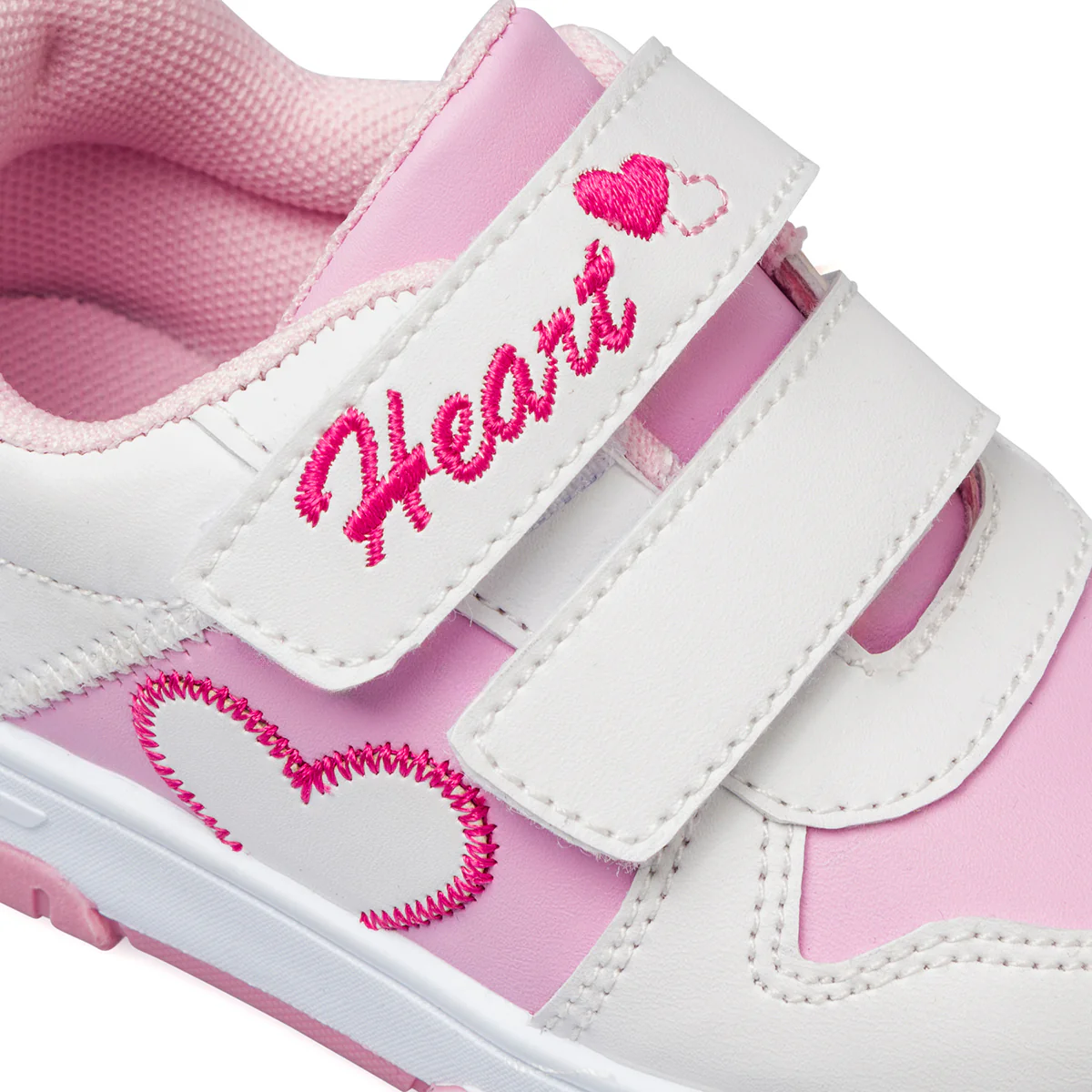 Sneakers primi passi bianche e rosa da bambina Le scarpe di Alice - Image 7