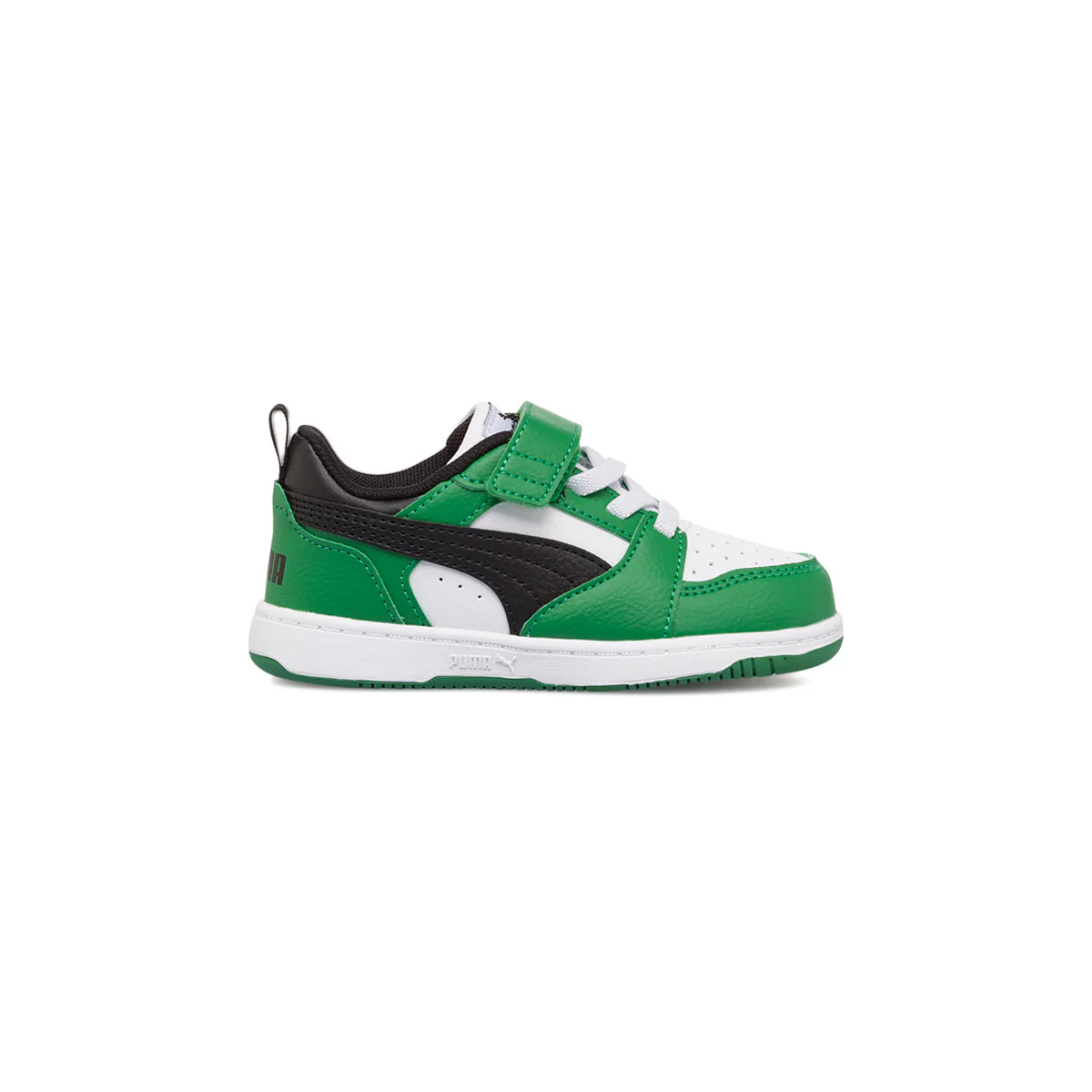 Sneakers primi passi bianche e verdi da bambino Puma Rebound V6 Lo AC+ Inf