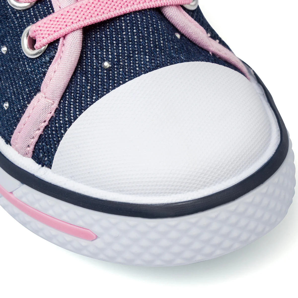 Sneakers primi passi blu da bambina con cuore rosa glitterato Le scarpe di Alice - Image 6