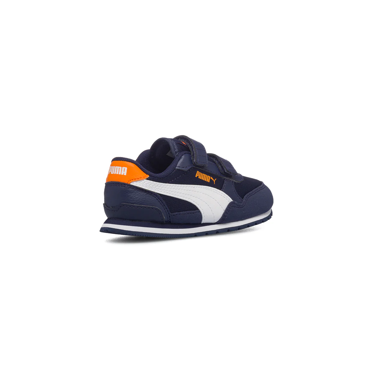 Sneakers primi passi blu da bambino con dettagli arancioni Puma ST Runner v3 Mesh V Inf - Image 10