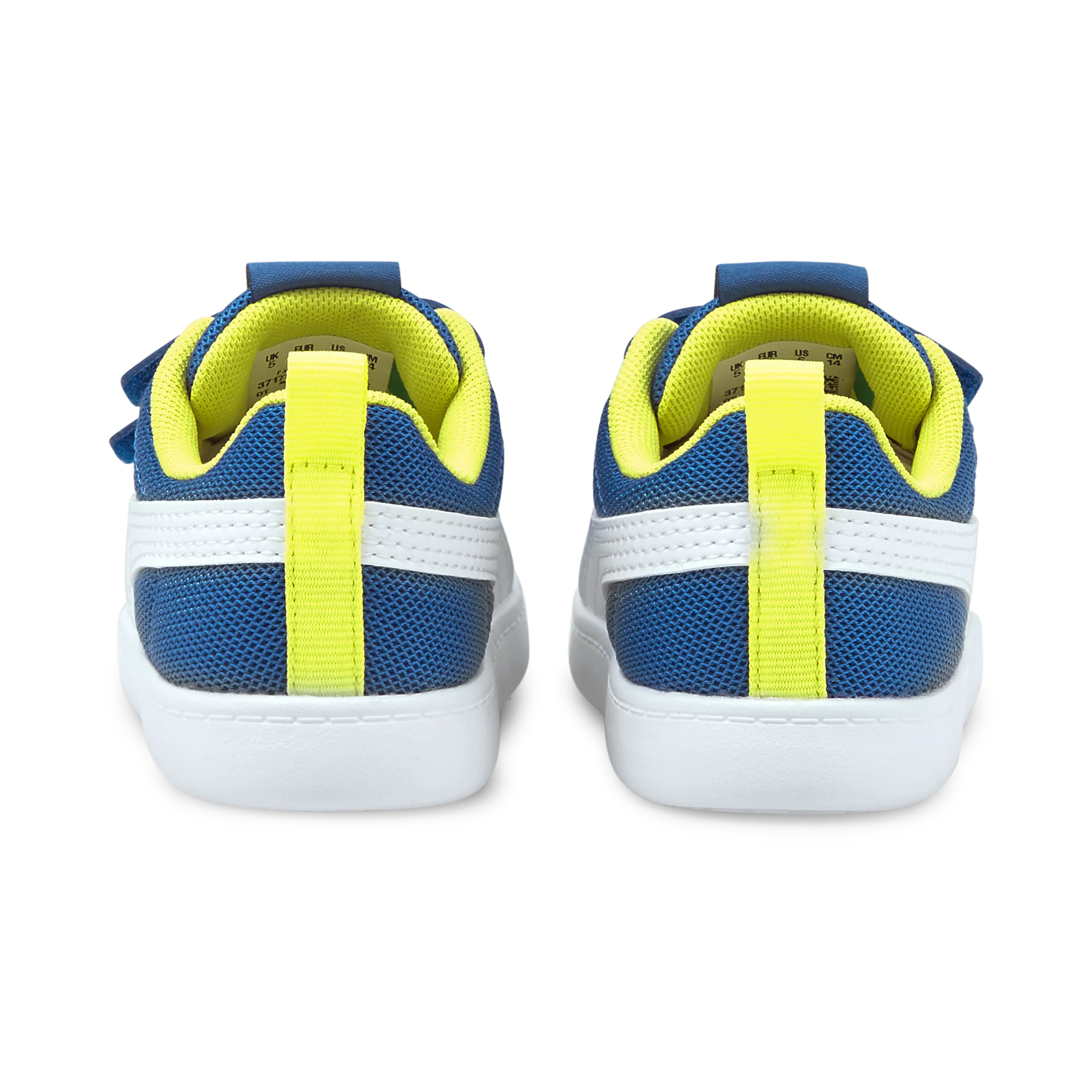 Sneakers primi passi blu da bambino con doppio velcro Puma Courtflex v2 Mesh V Inf - Image 2