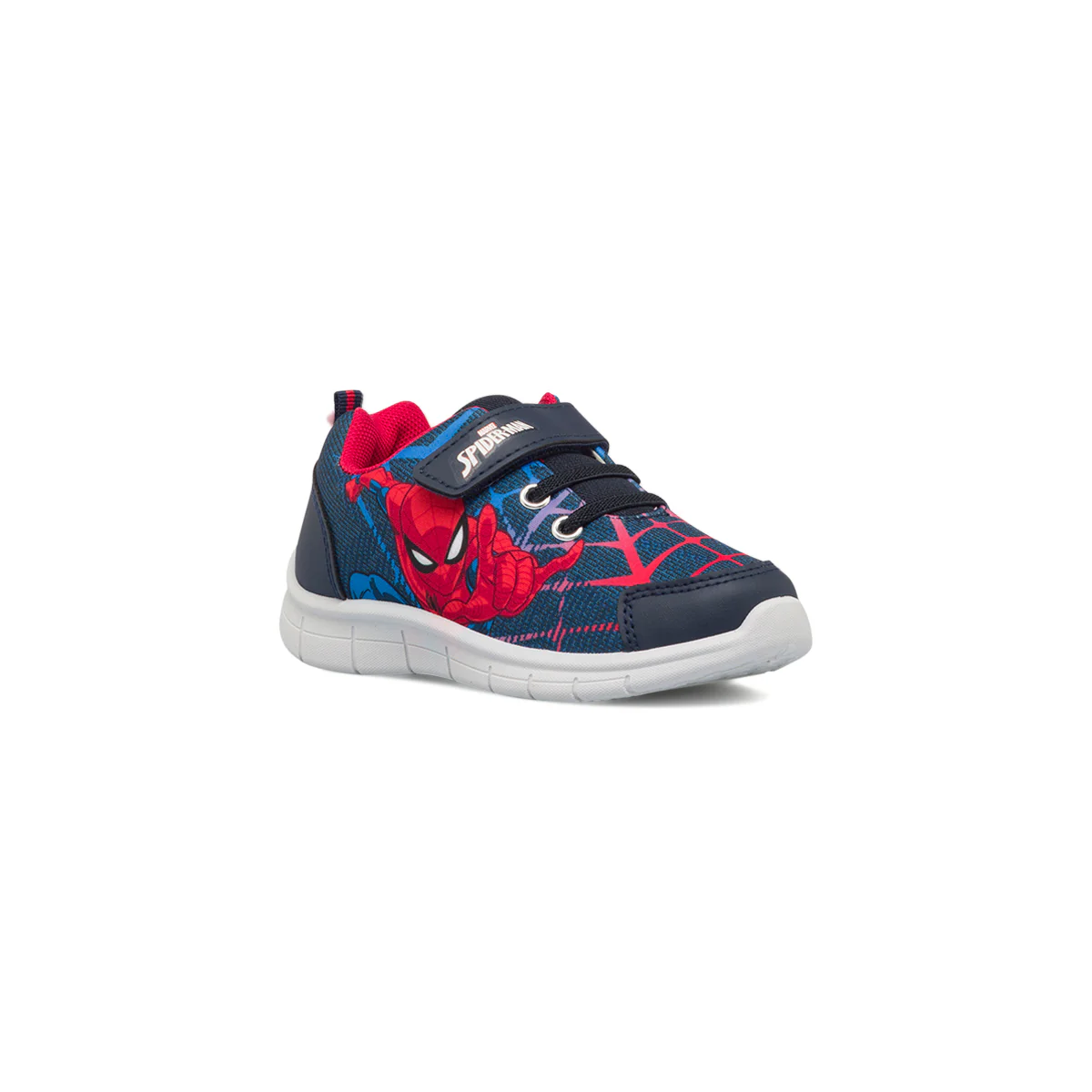 Sneakers primi passi blu da bambino con logo Spiderman - Image 2