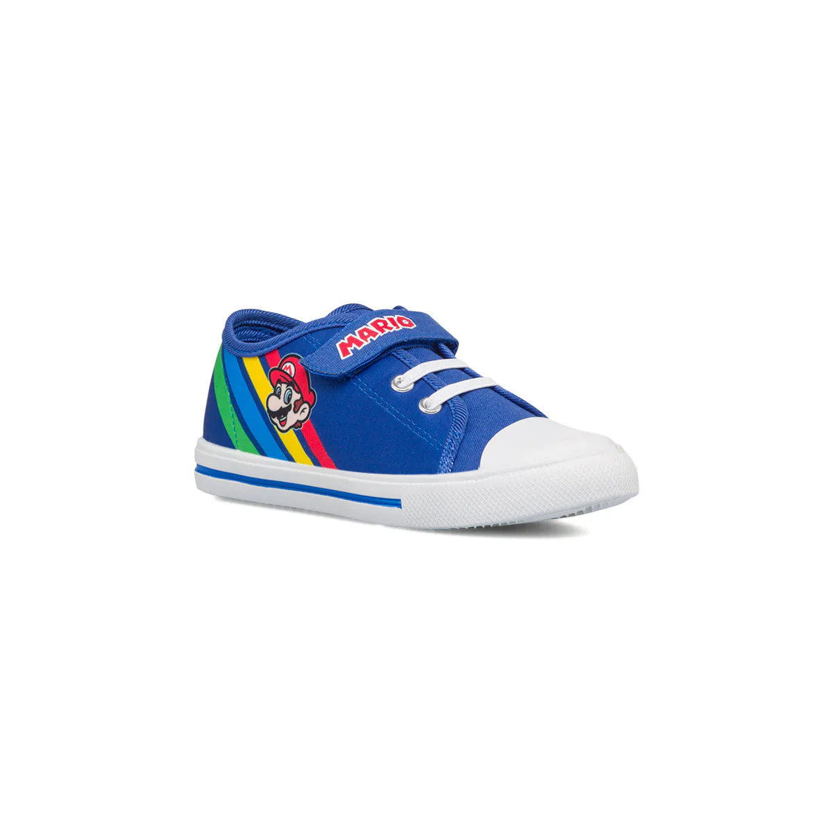 Sneakers primi passi blu da bambino con logo Super Mario - Image 2