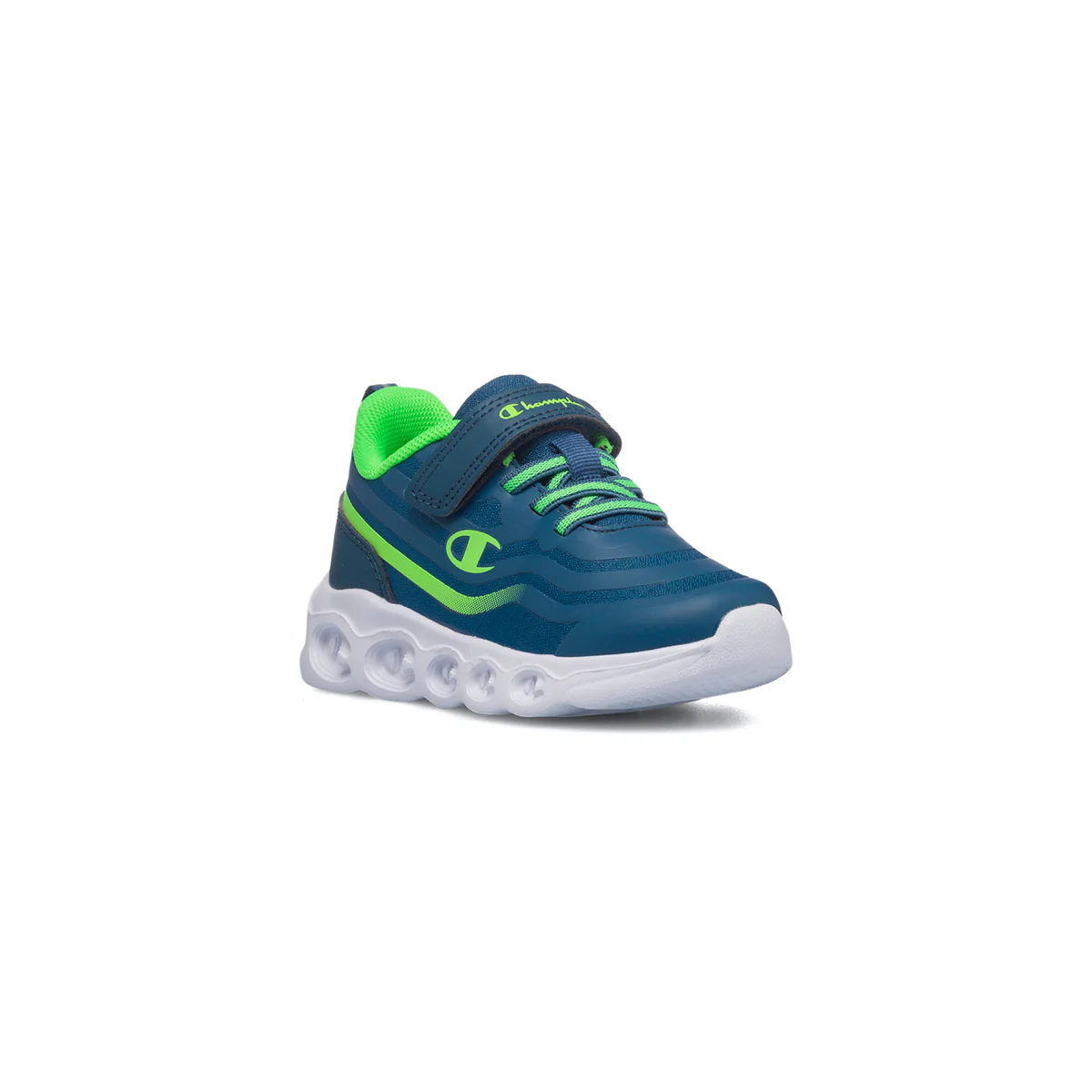 Sneakers primi passi blu da bambino con luci nella suola Champion Surf B Td - Image 10