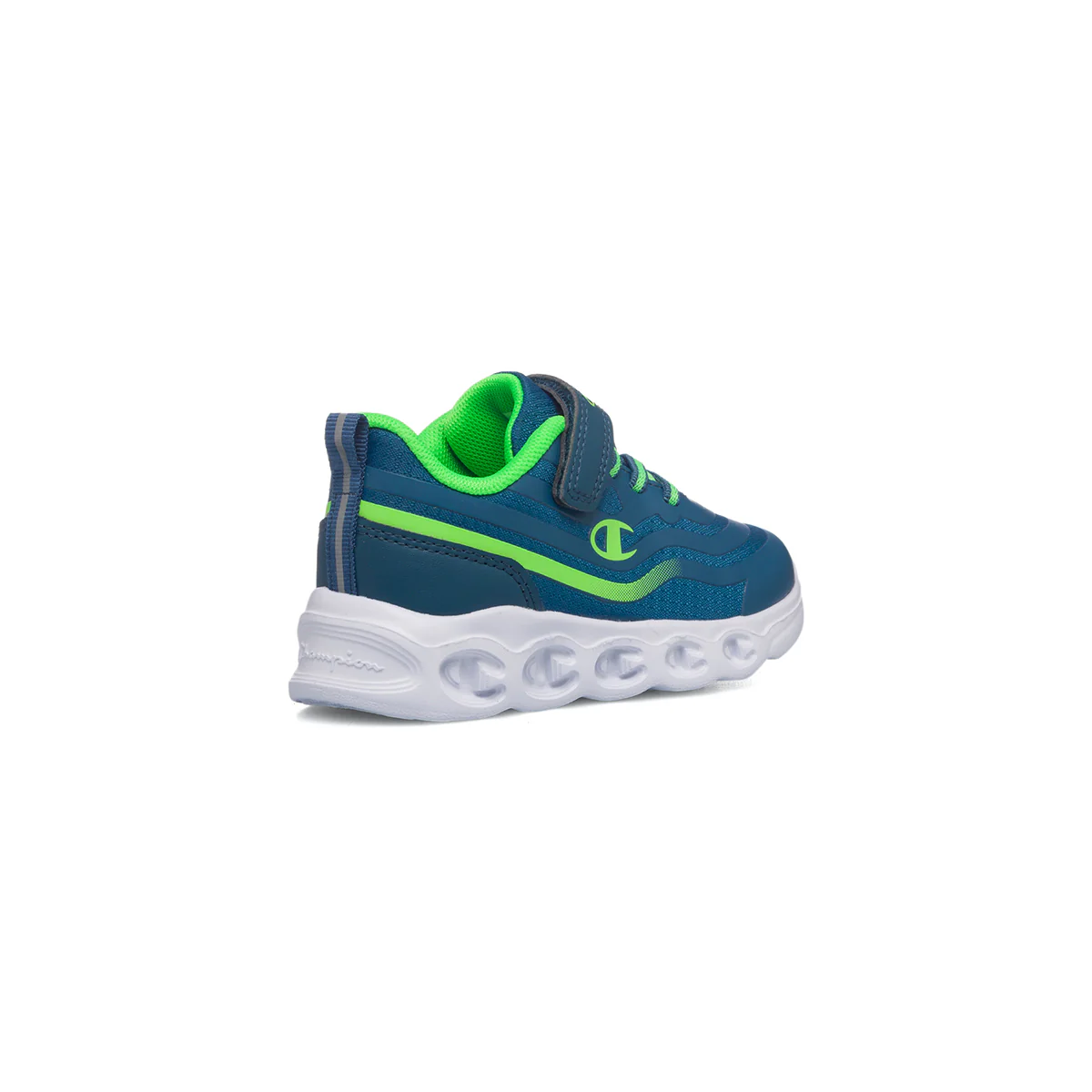 Sneakers primi passi blu da bambino con luci nella suola Champion Surf B Td - Image 11
