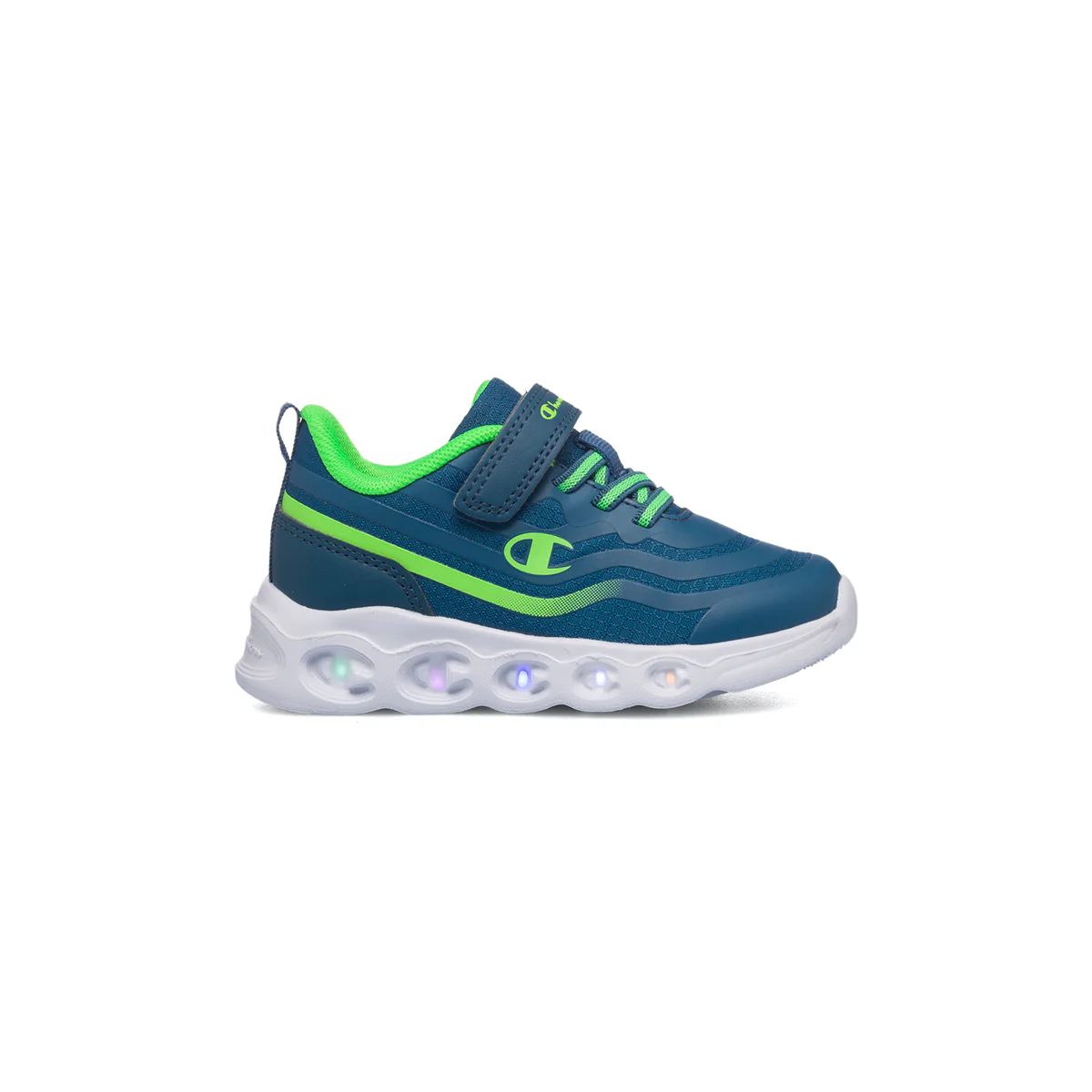 Sneakers primi passi blu da bambino con luci nella suola Champion Surf B Td - Image 13