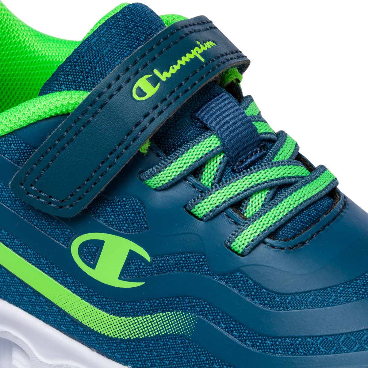 Sneakers primi passi blu da bambino con luci nella suola Champion Surf B Td - Image 15
