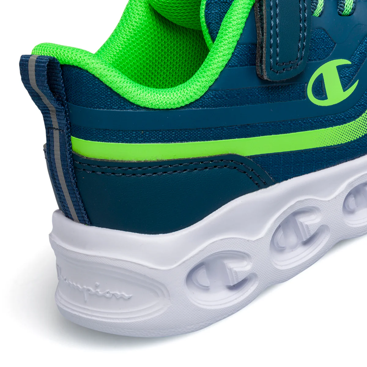 Sneakers primi passi blu da bambino con luci nella suola Champion Surf B Td - Image 16