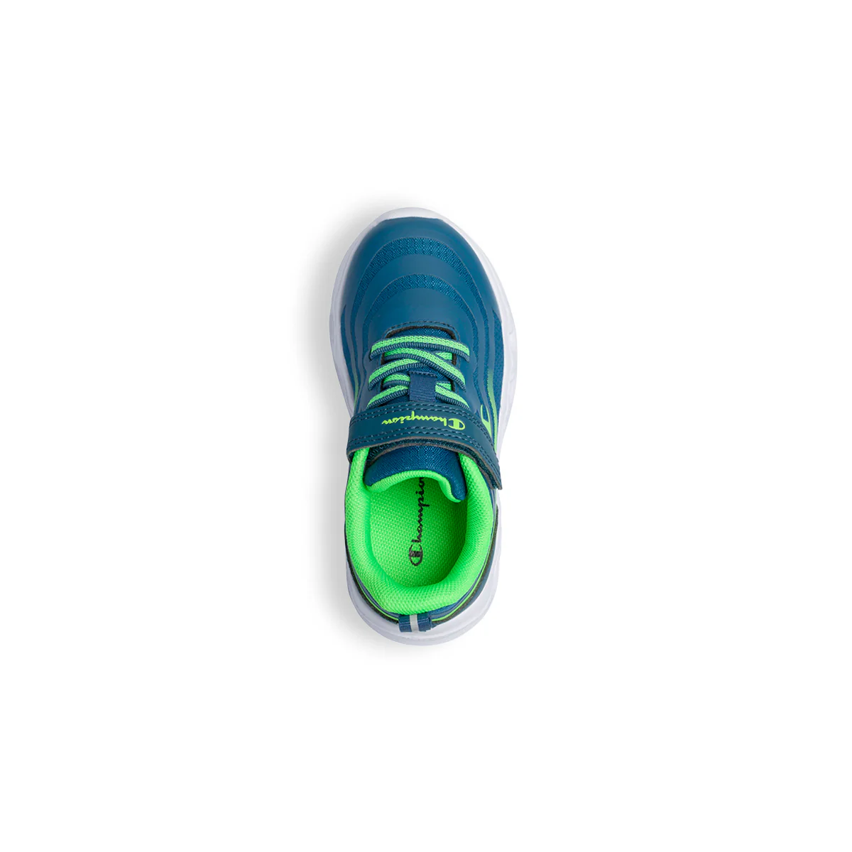 Sneakers primi passi blu da bambino con luci nella suola Champion Surf B Td - Image 17