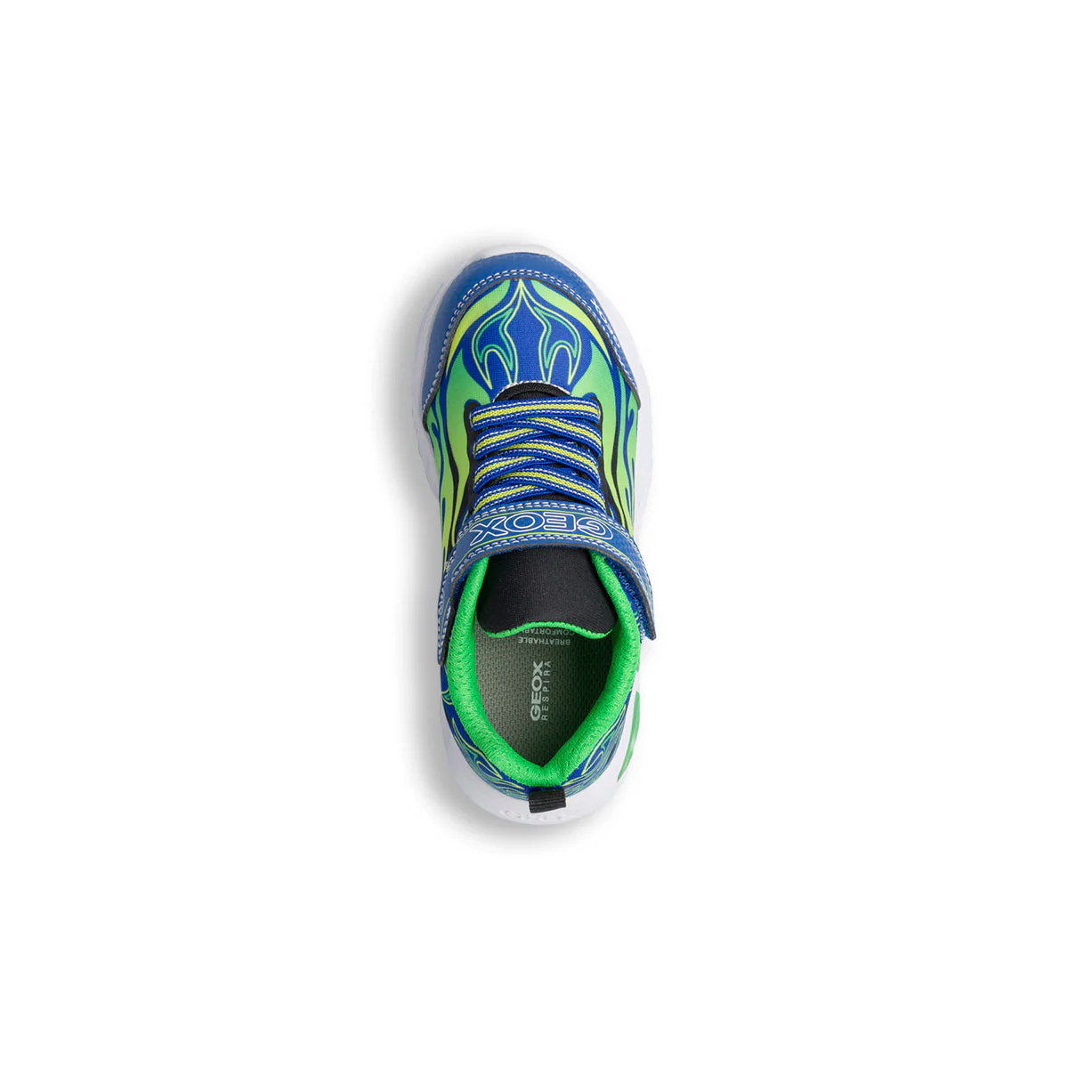 Sneakers primi passi blu da bambino con luci nella suola Geox Assister - Image 7