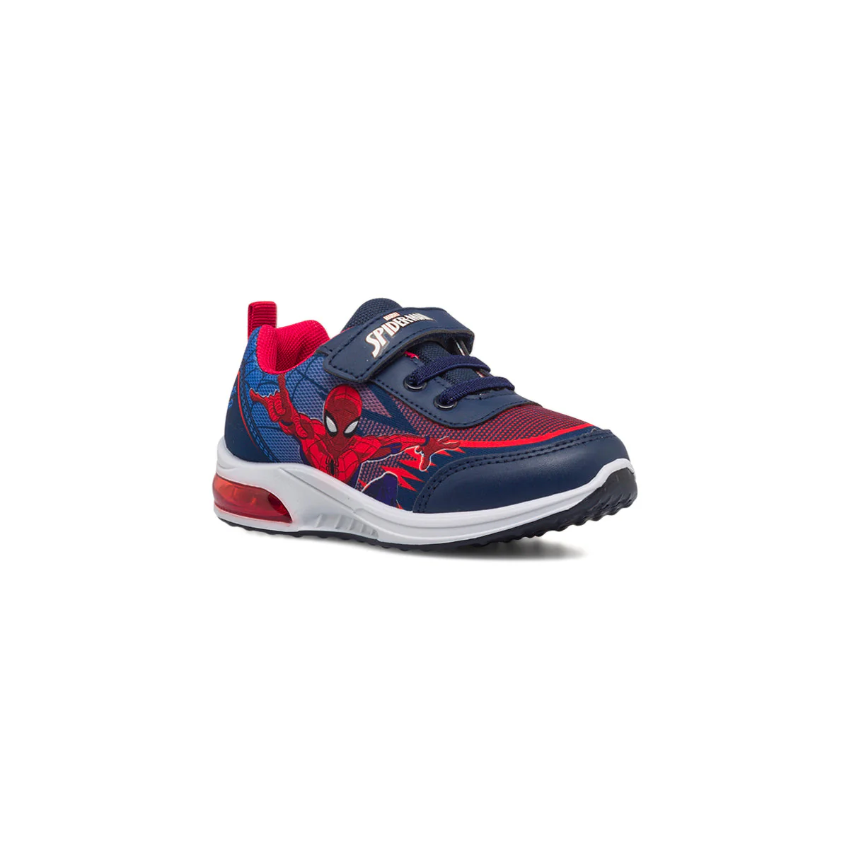 Sneakers primi passi blu da bambino con luci Spiderman - Image 2