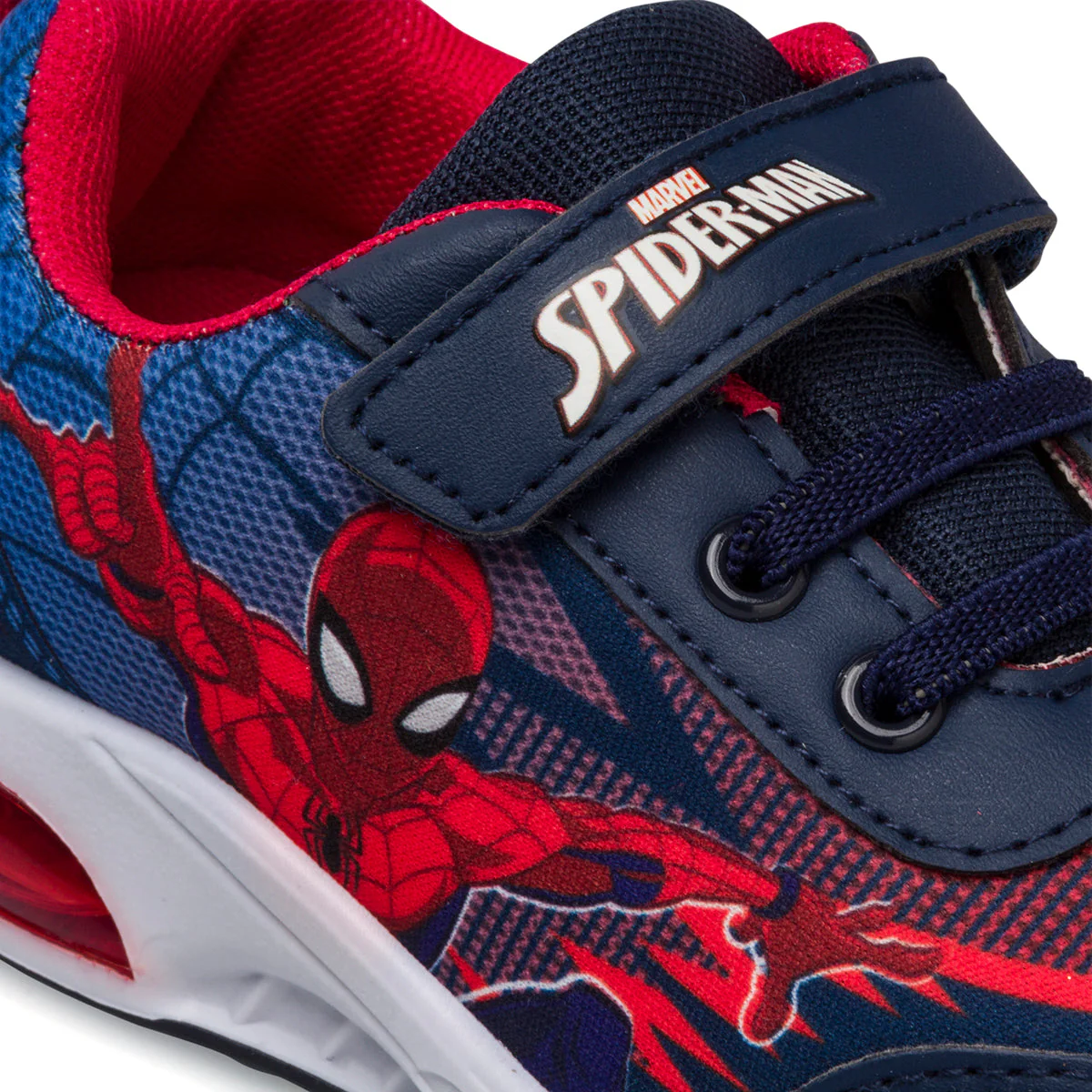 Sneakers primi passi blu da bambino con luci Spiderman - Image 6