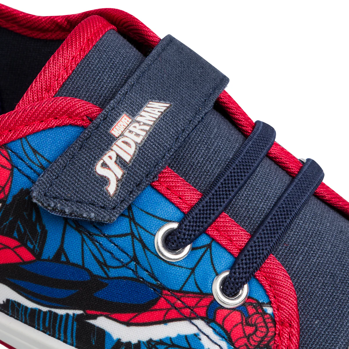Sneakers primi passi blu da bambino con stampa Spiderman - Image 6