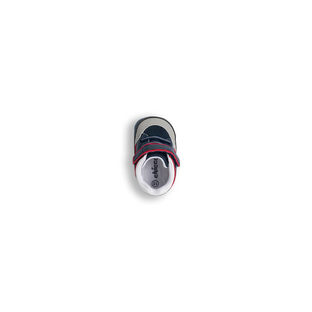 Sneakers primi passi blu da bambino con velcro e lacci elastici Chicco Nido - Image 7