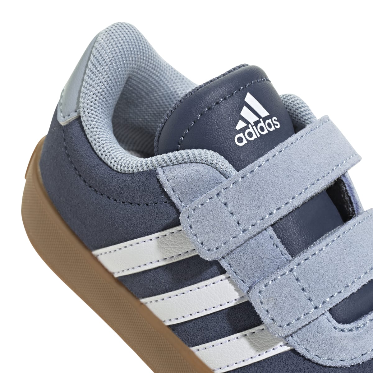 Sneakers primi passi blu e azzurre da bambino con strisce bianche adidas VL Court 3.0 CF I - Image 8