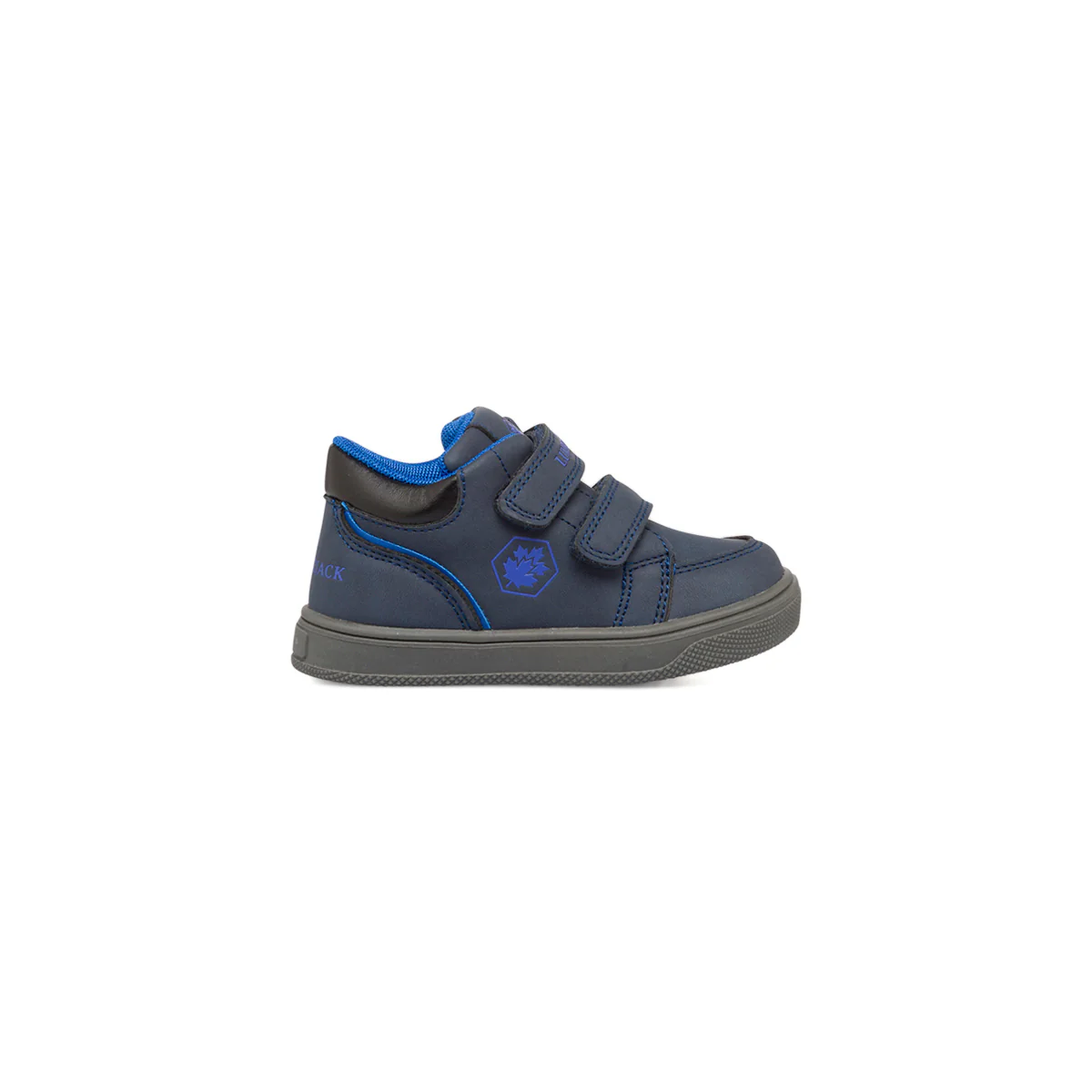 Sneakers primi passi blu scuro da bambino con doppio velcro Lumberjack Moby