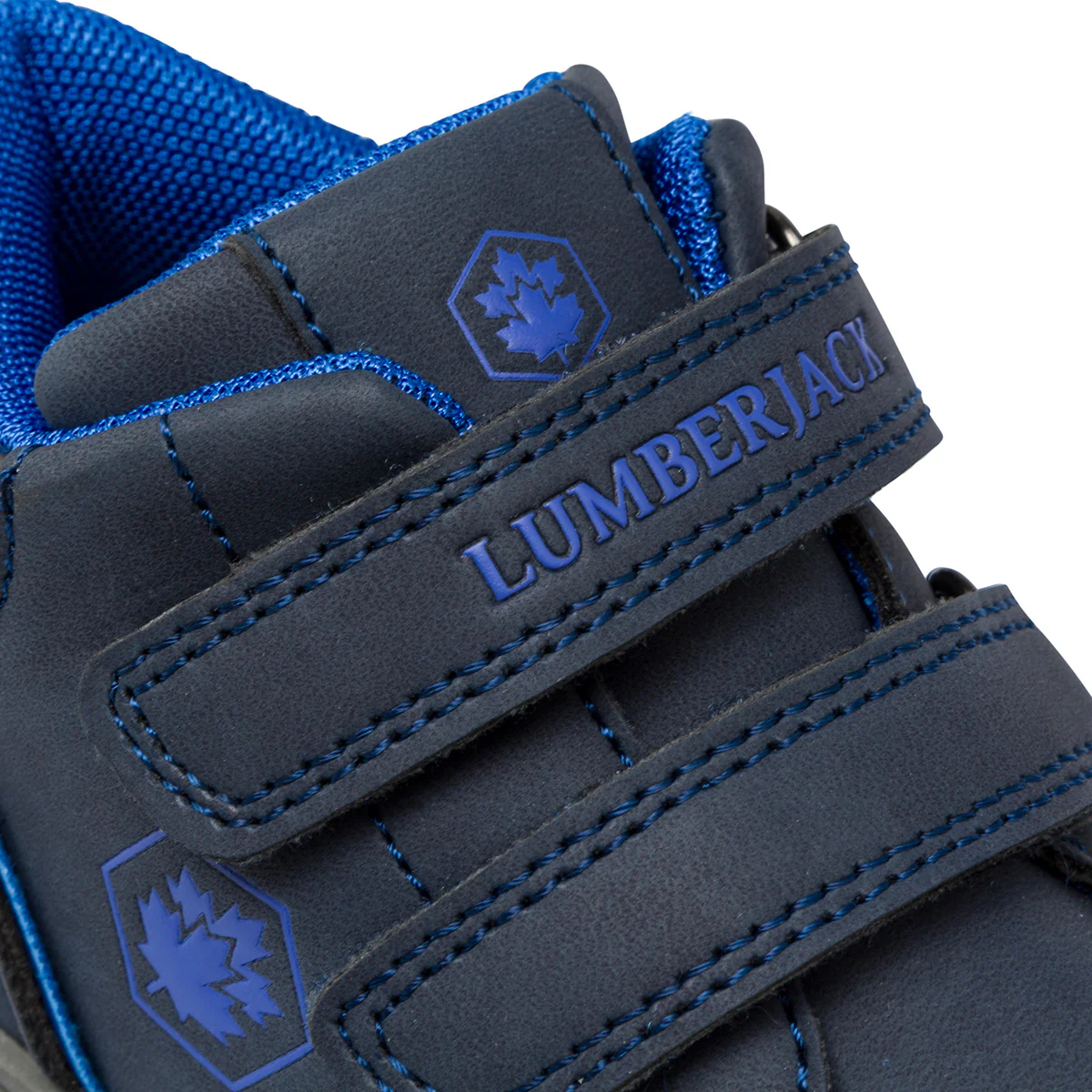 Sneakers primi passi blu scuro da bambino con doppio velcro Lumberjack Moby - Image 2