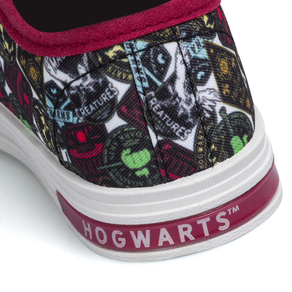 Sneakers primi passi bordeaux da bambino con stampa Harry Potter - Image 6