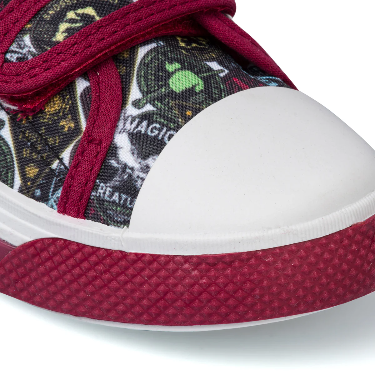 Sneakers primi passi bordeaux da bambino con stampa Harry Potter - Image 8