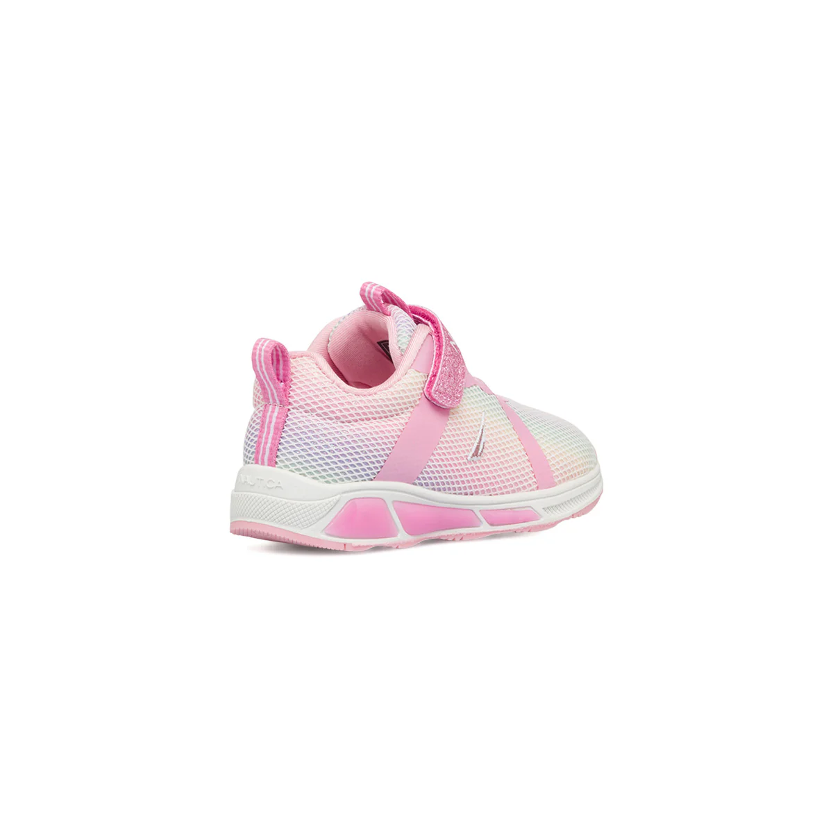 Sneakers primi passi color arcobaleno da bambina con luci nella suola Nautica - Image 3