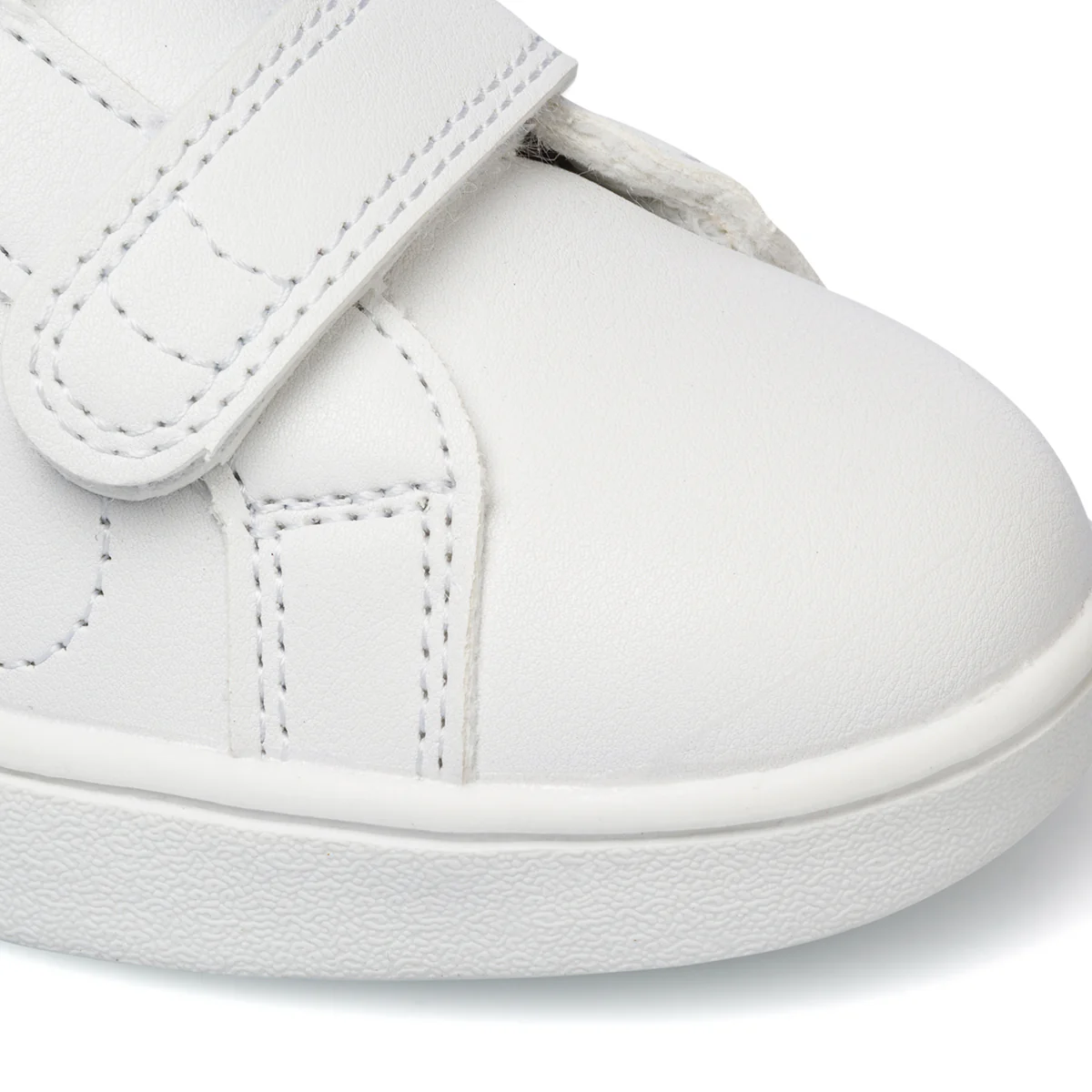 Sneakers primi passi da bambina bianche con dettagli glitterati Benetton Star - Image 14