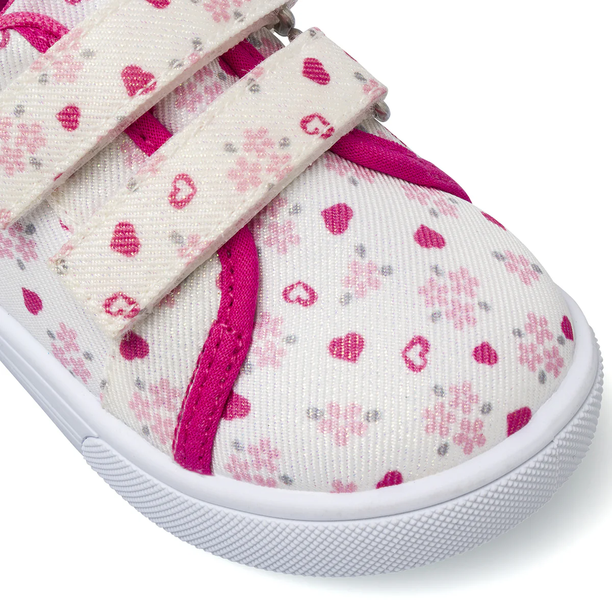 Sneakers Primi Passi da Bambina bianche con stampa floreale Chicco - Image 4