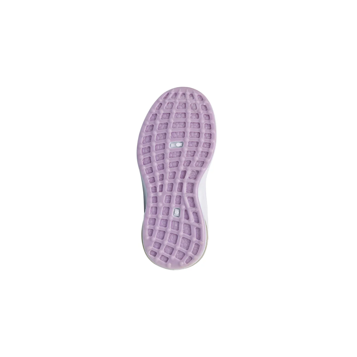 Sneakers primi passi da bambina bianche e lilla con luci nella suola e stampa Frozen - Image 4