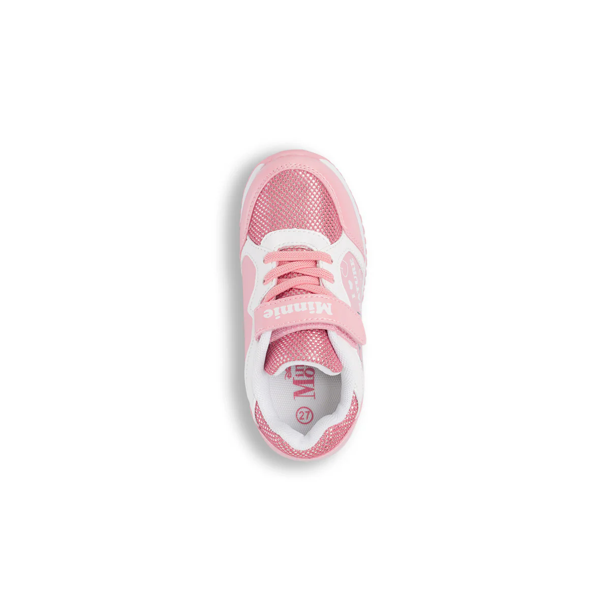 Sneakers primi passi da bambina con luci nella suola e stampa Minnie - Image 5