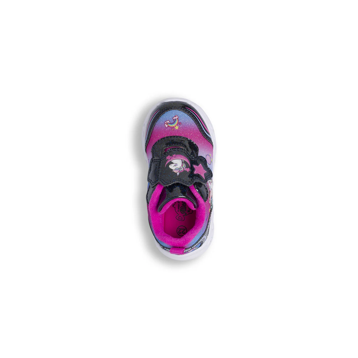 Sneakers Primi passi da bambina fucsia con unicorno e luci Le scarpe di Alice - Image 5