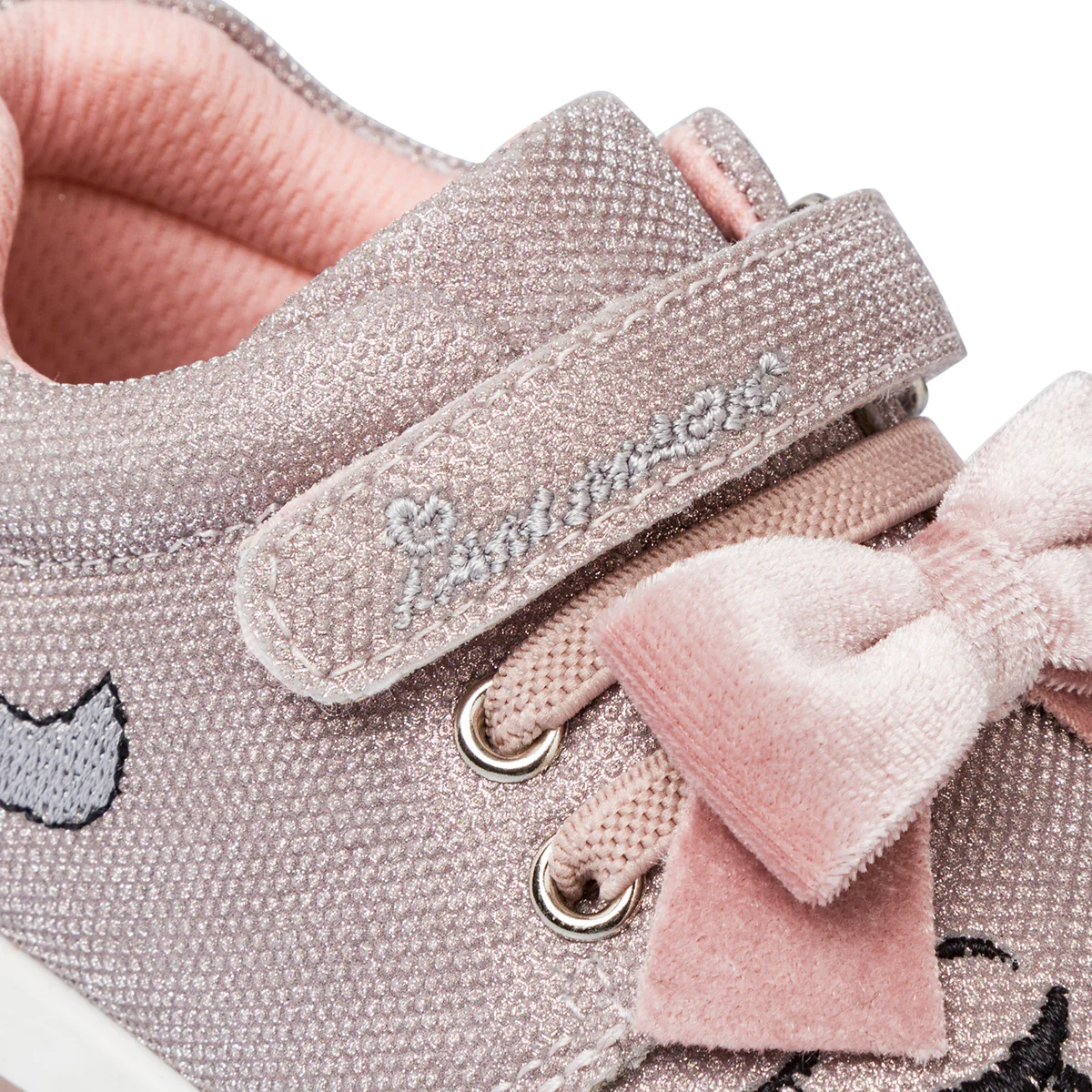 Sneakers primi passi da bambina rosa scuro con glitter e fiocco Chicco Fionnery - Image 6
