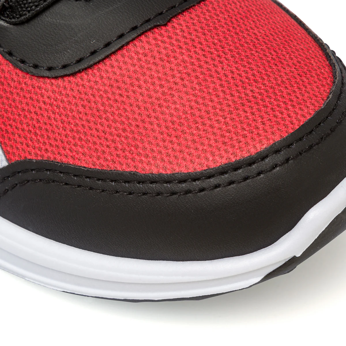 Sneakers primi passi da bambino rosse e blu con luci nella suola e stampa Spiderman - Image 7