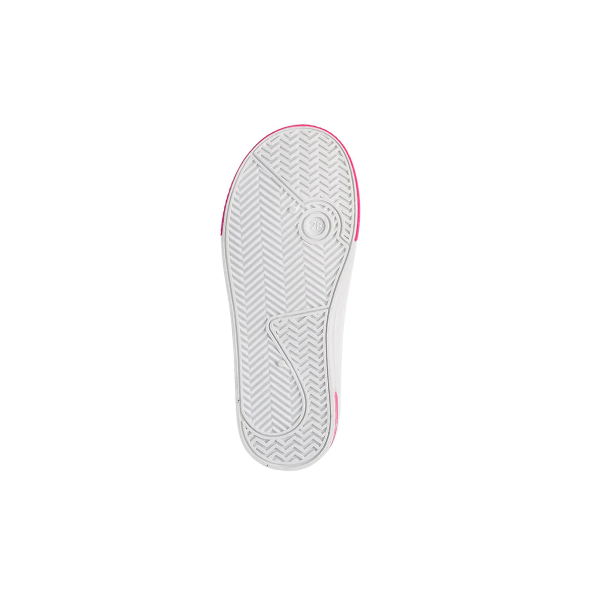 Sneakers primi passi fucsia da bambina con luci nella suola e stampa Unicorno - Image 4