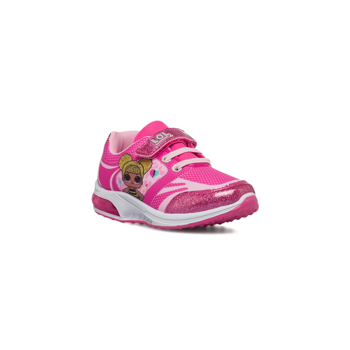 Sneakers primi passi fucsia da bambina con luci nella suola LOL Surprise! - Image 2