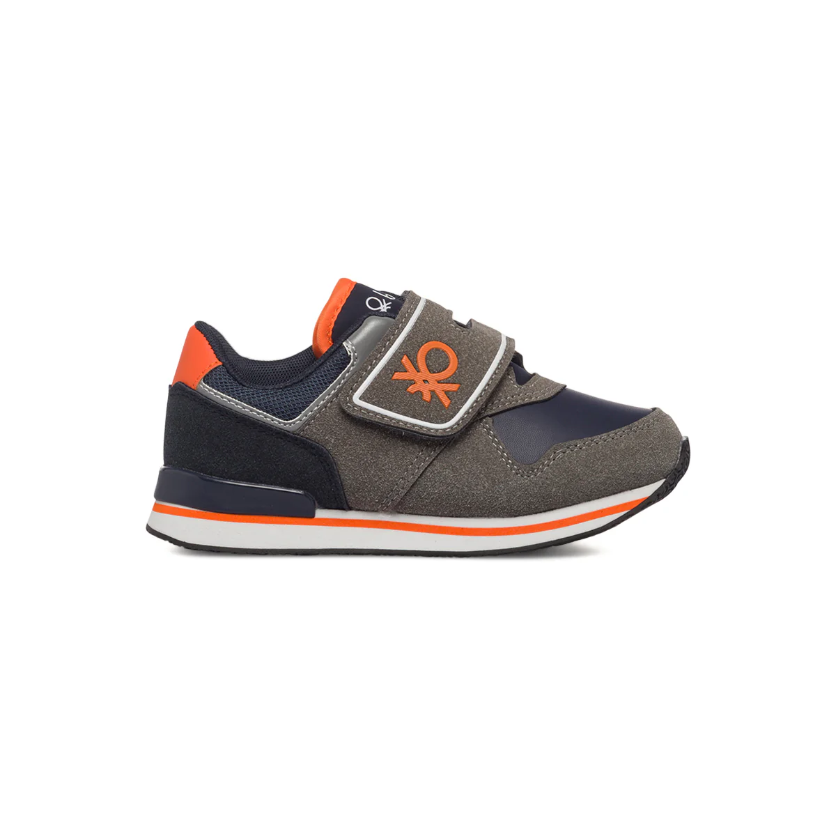 Sneakers primi passi grigie Benetton Bumber