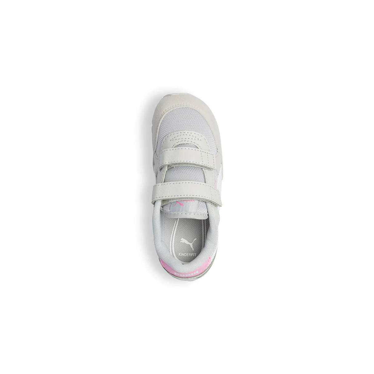 Sneakers primi passi grigie da bambina con dettagli rosa Puma ST Runner v3 Mesh V Inf - Image 7