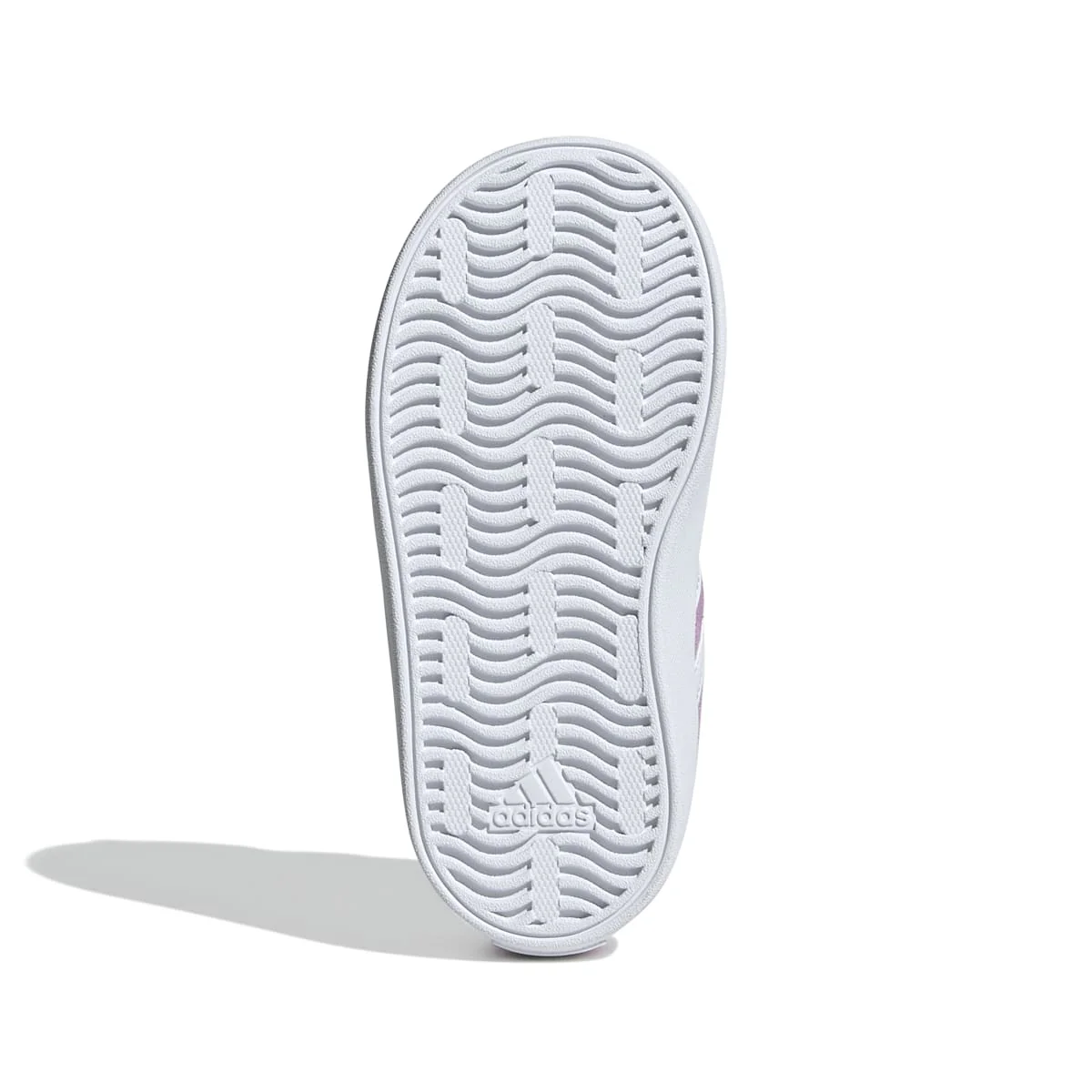 Sneakers primi passi lilla da bambina con strisce bianche adidas VL Court 3.0 CF I - Image 4