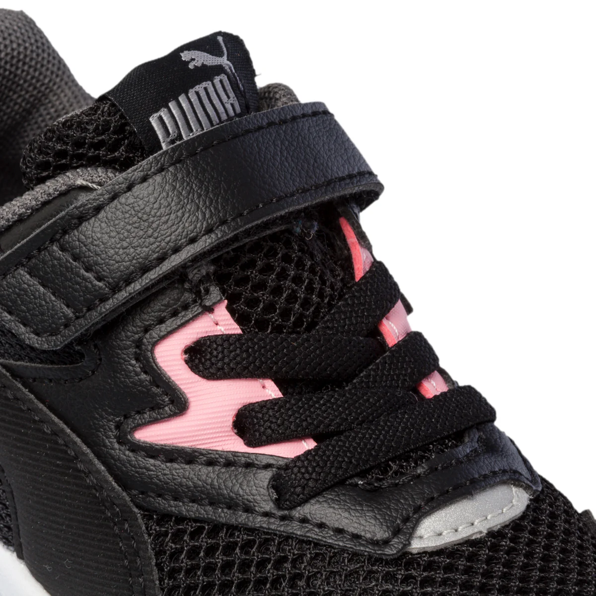 Sneakers primi passi nere con dettagli rosa Puma X-Ray Lite AC Inf - Image 6