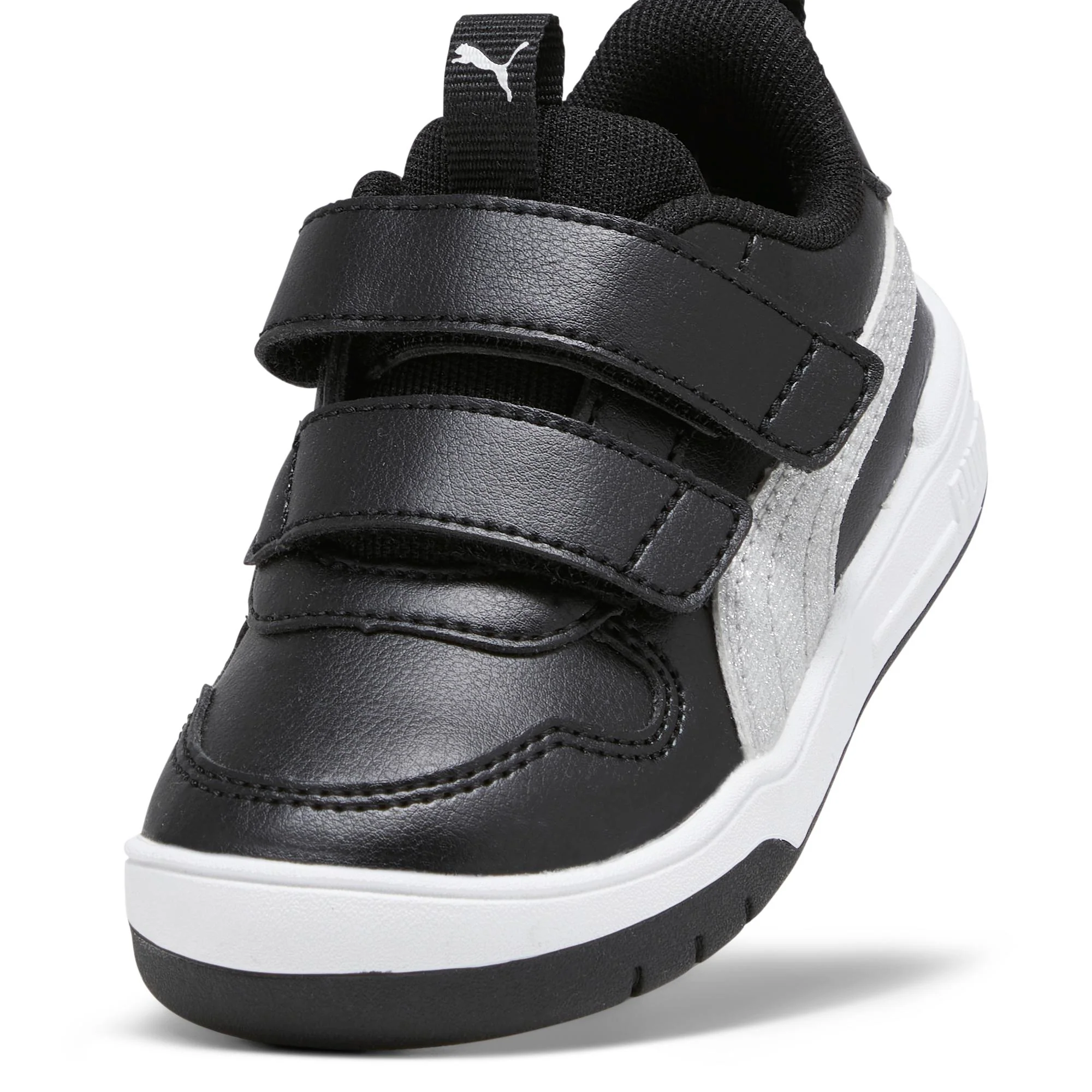 Sneakers primi passi nere da bambino con doppio velcro Puma Multiflex Glitz FS V Inf - Image 6