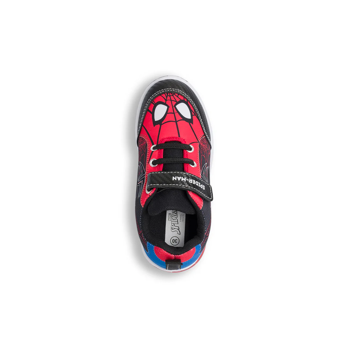 Sneakers primi passi nere da bambino con luci nella suola e logo Spiderman - Image 5