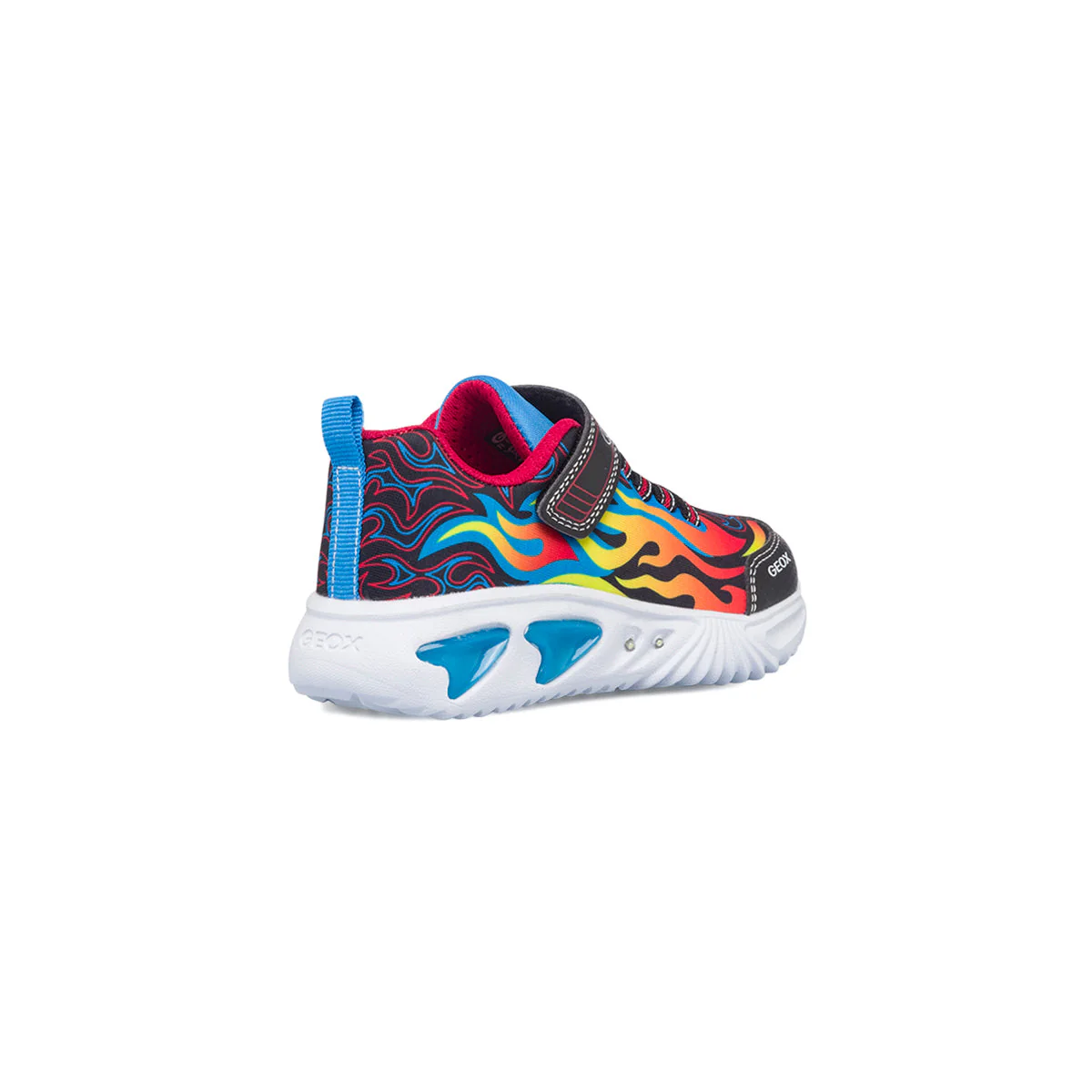 Sneakers primi passi nere da bambino con luci nella suola Geox Assister - Image 3