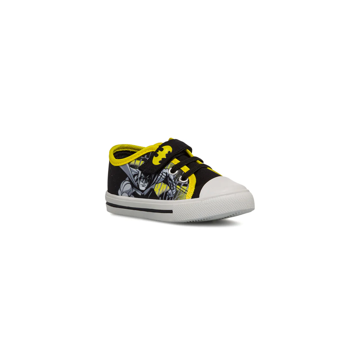 Sneakers primi passi nere da bambino con stampa Batman - Image 2